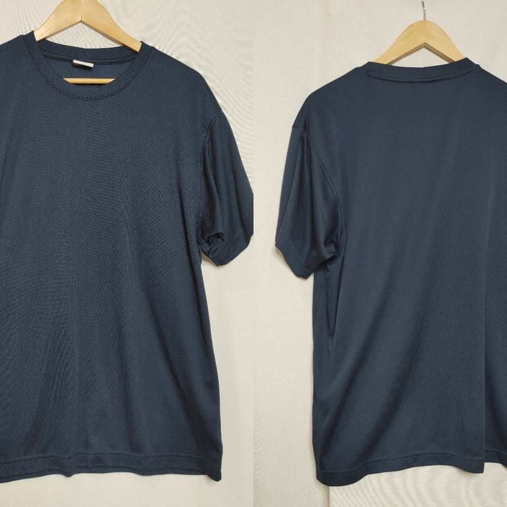 SOREL Crew‎ Neck Short Sleeve Athletic Tee Shirt Blue Large Polyester